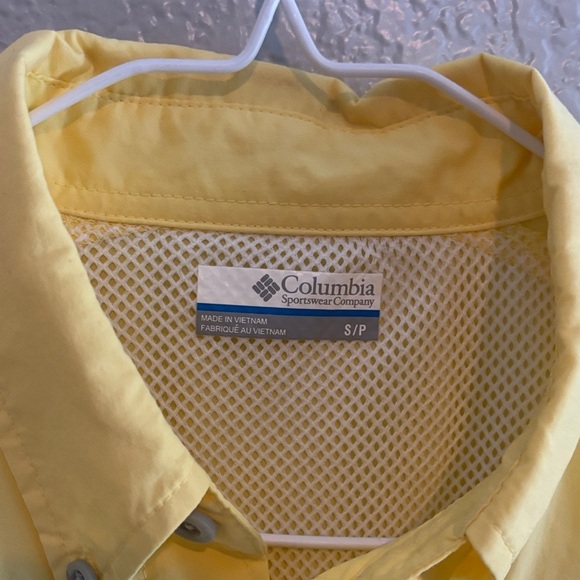 Columbia Men's Bright Yellow Shirt Jacket - Picture 3 of 7